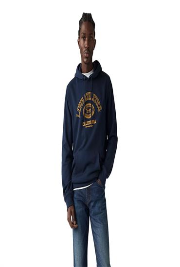 GRAPHIC SWEATSHIRT-2HP CREST NAVY BLAZER